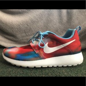 Nike Shoes | Red White Blue Nike Roshe | Poshmark